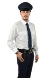 Camicia militare a manica lunga con taschini e spalline - Carema