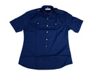 Camicia estiva blu con bottoni in oro modello ps - Carema - CA.RE.MA. S.R.L.