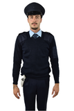 Maglione modello cc blu per security e vigilanza - Carema