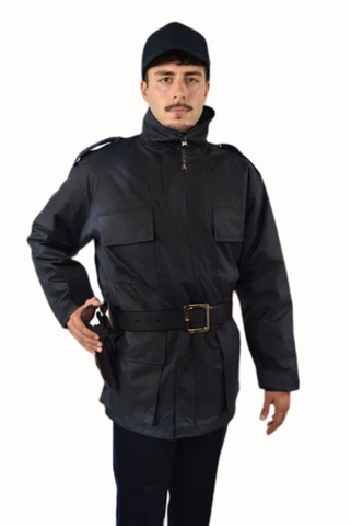 Blue windbreaker for security and surveillance - Carema