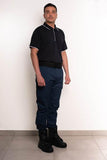 Polo mezza manica blu con ricamo “SECURITY” - Carema Divise