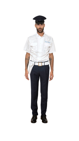 Pantalone militare estivo con rigo bluette - Carema