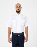 Camicia bianca con spalline a mezza manica per guardia giurata – foto 3