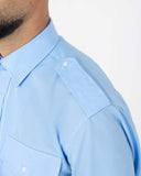 Camicia celeste con spalline a mezza manica per vigilanza – foto 4