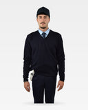 Maglione sottogiacca con scollo a V