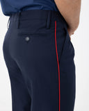 Pantalone militare per vigilanza con righino rosso – foto 3
