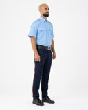 Pantalone militare per vigilanza con righino rosso – foto 5