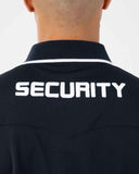Polo security blu con contrasti bianchi per vigilanza – foto 8