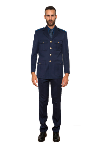 Pantalone militare invernale con rigo bluette - Carema
